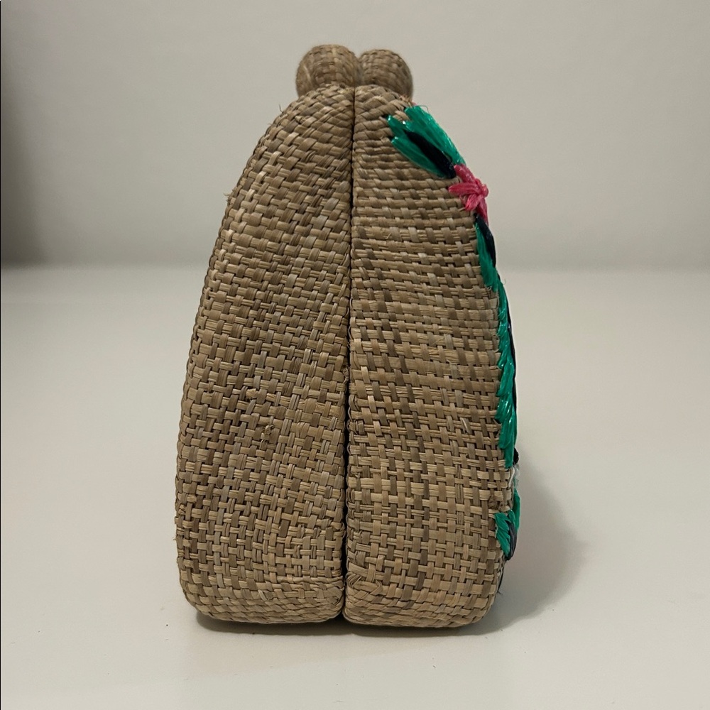 Serpui Candice Embroidered Clutch in Toast - Picture 4 of 10